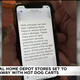 Home depot hot dog closing email screenshot from WDIV local 4 news